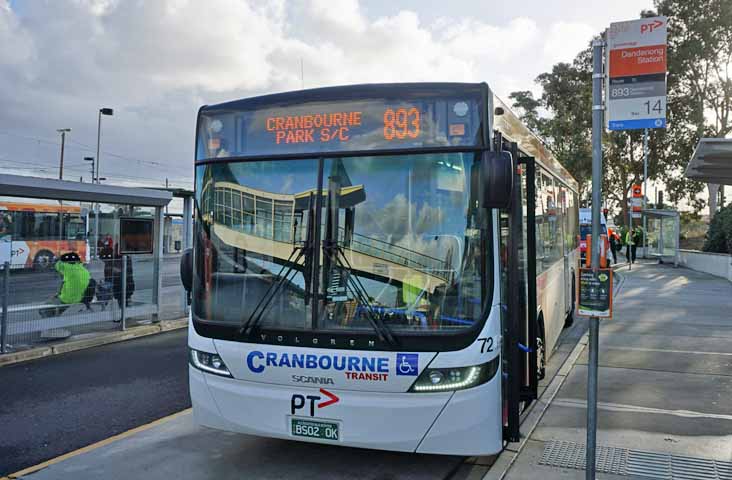 Cranbourne Transit Scania K310UB Volgren Optimus 72